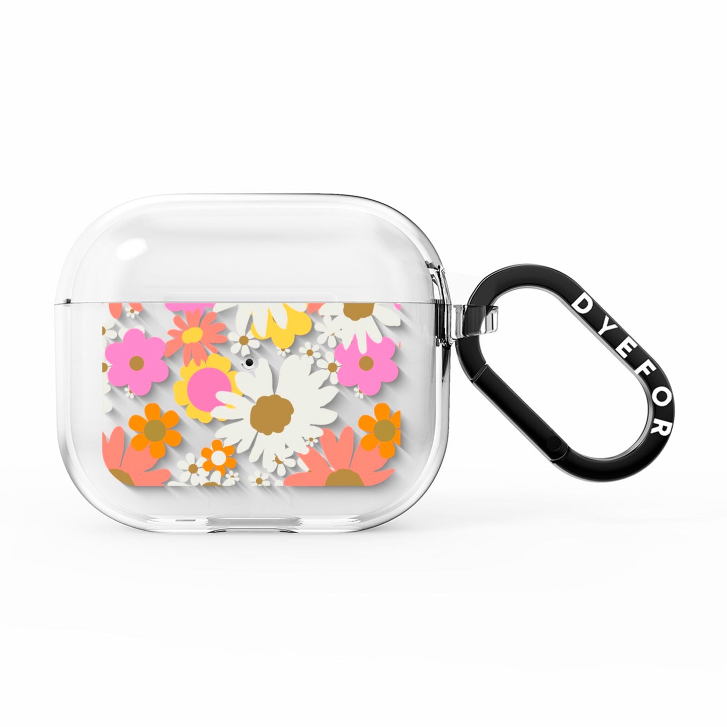 Seventies Floral AirPods Clear Case 3rd Gen