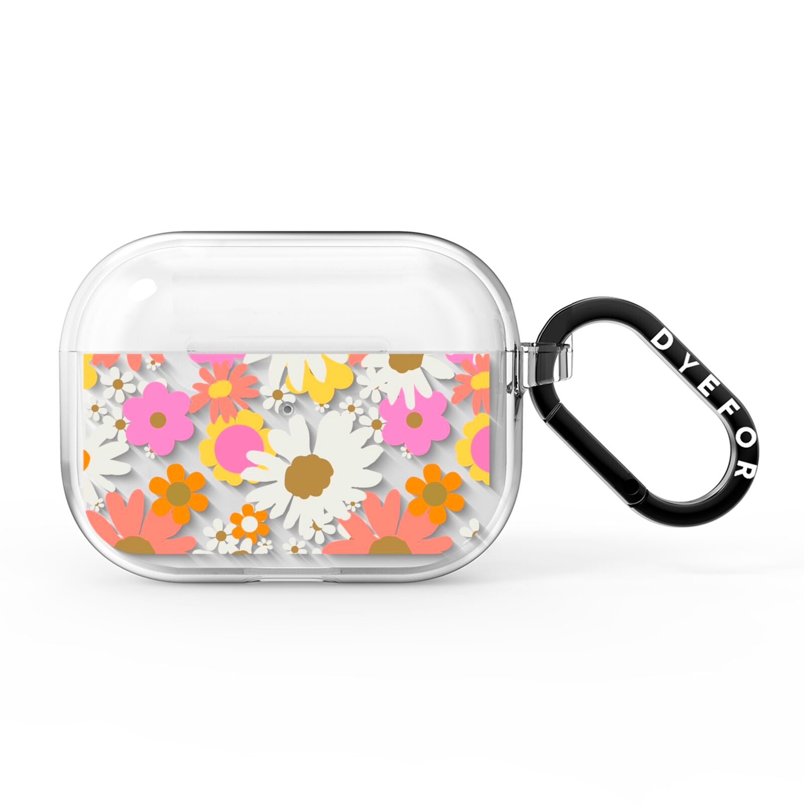 Seventies Floral AirPods Pro Clear Case