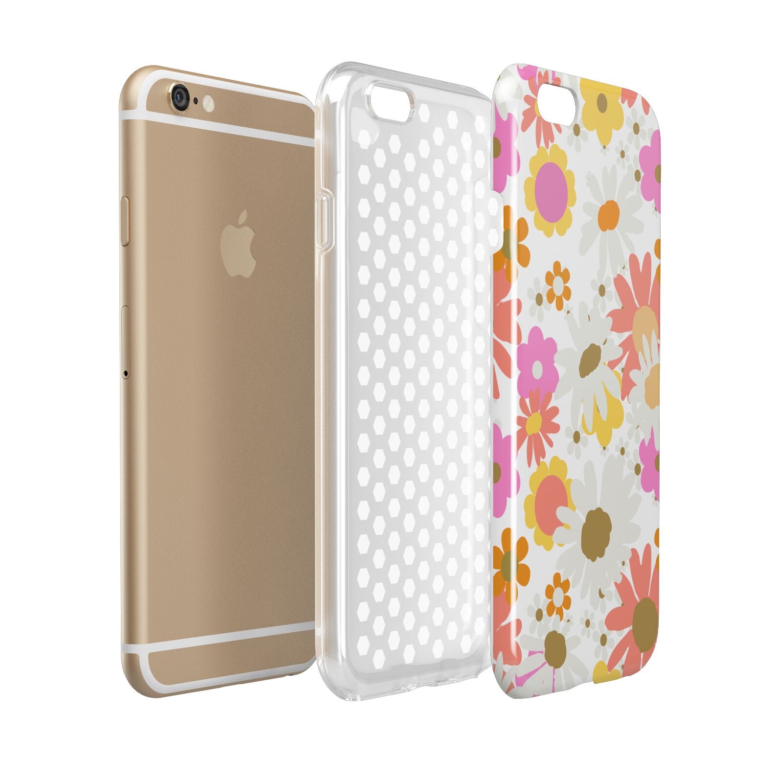 Seventies Floral Apple iPhone 6 3D Tough Case Expanded view