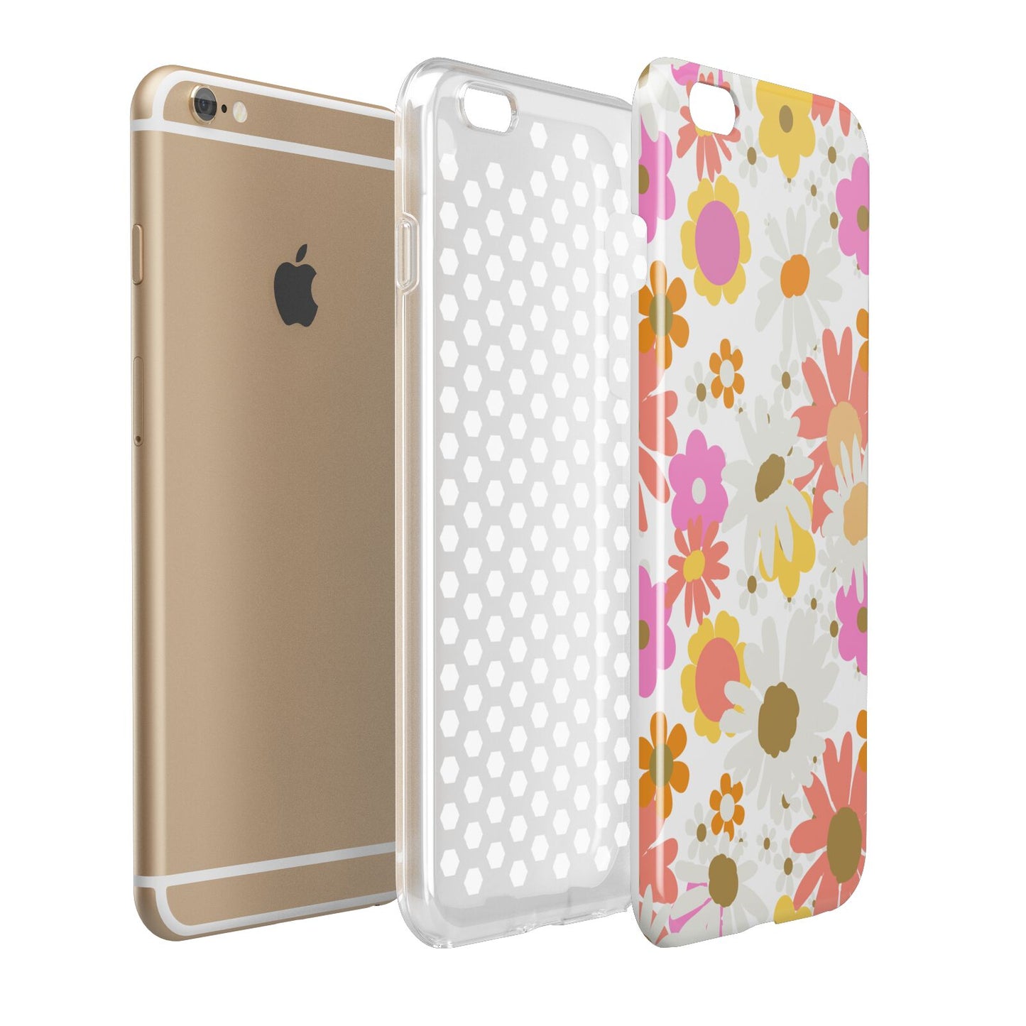 Seventies Floral Apple iPhone 6 Plus 3D Tough Case Expand Detail Image