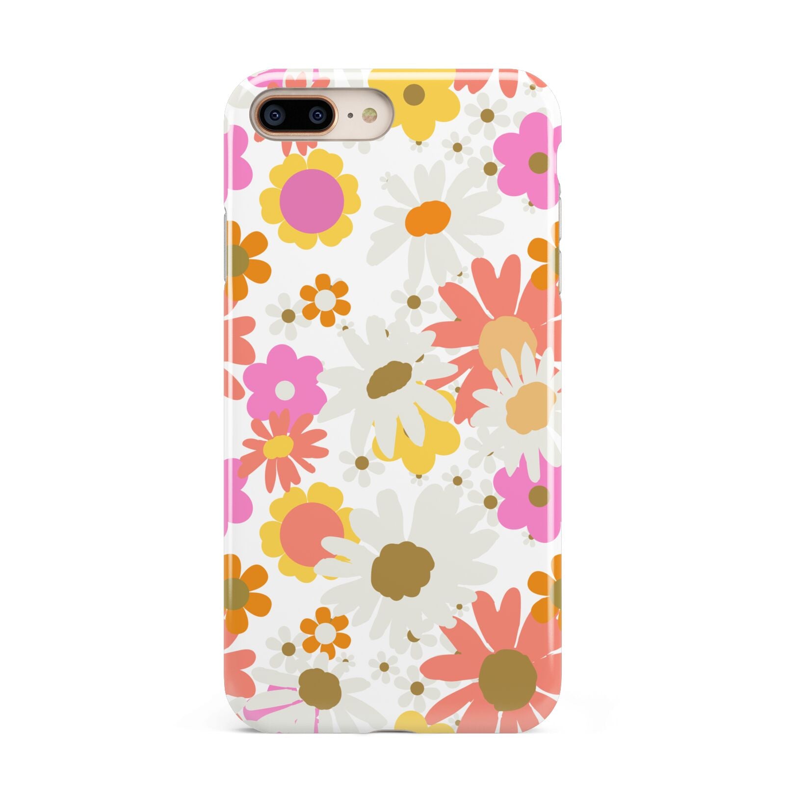 Seventies Floral Apple iPhone 7 8 Plus 3D Tough Case
