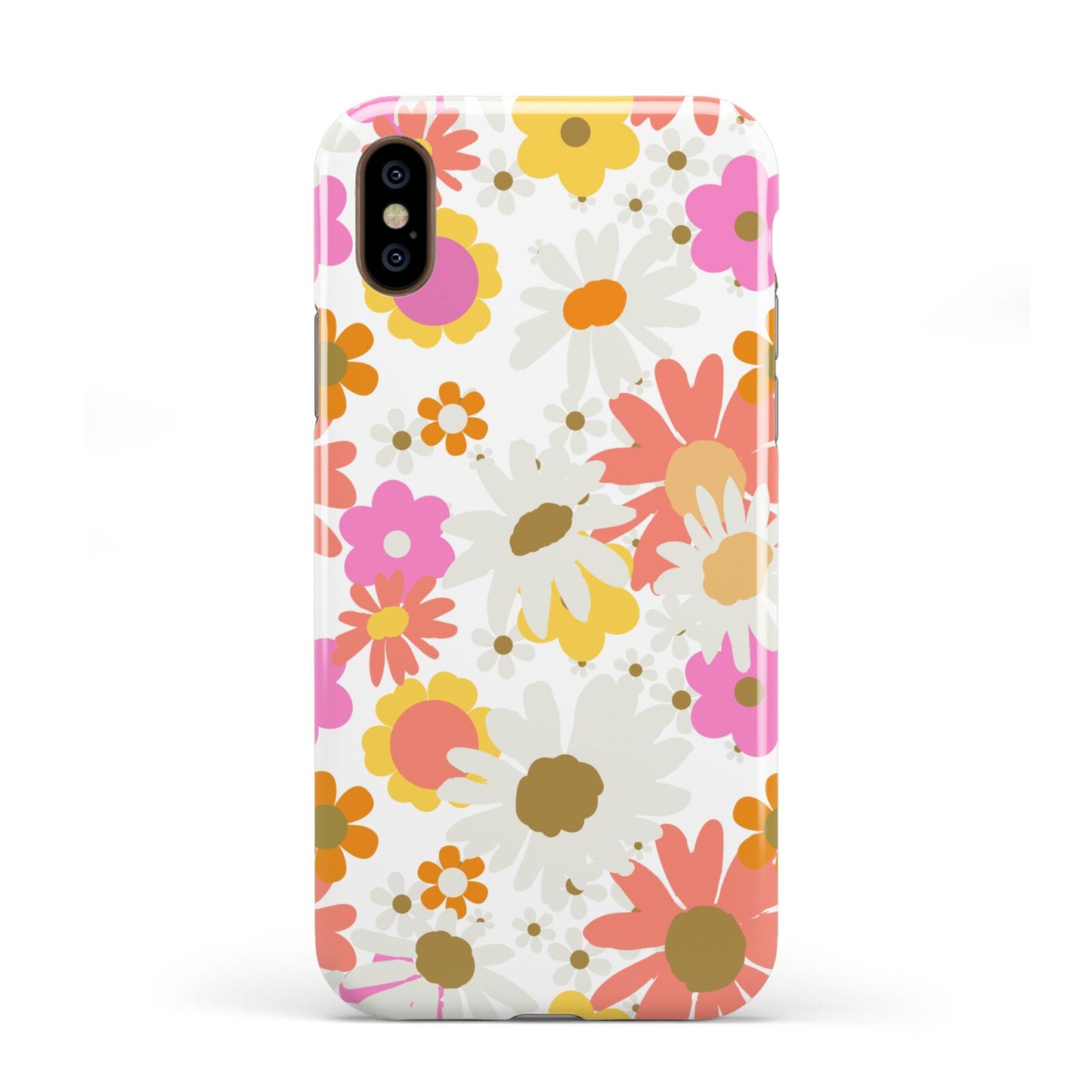 Seventies Floral Apple iPhone XS 3D Tough