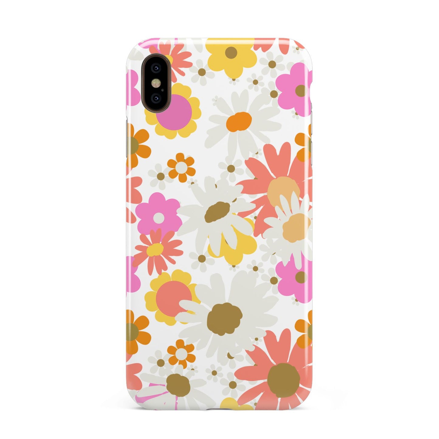 Seventies Floral Apple iPhone Xs Max 3D Tough Case