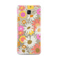 Seventies Floral Samsung Galaxy A7 2016 Case on gold phone