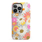 Seventies Floral iPhone 13 Pro Full Wrap 3D Tough Case