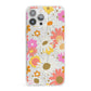 Seventies Floral iPhone 13 Pro Max Clear Bumper Case