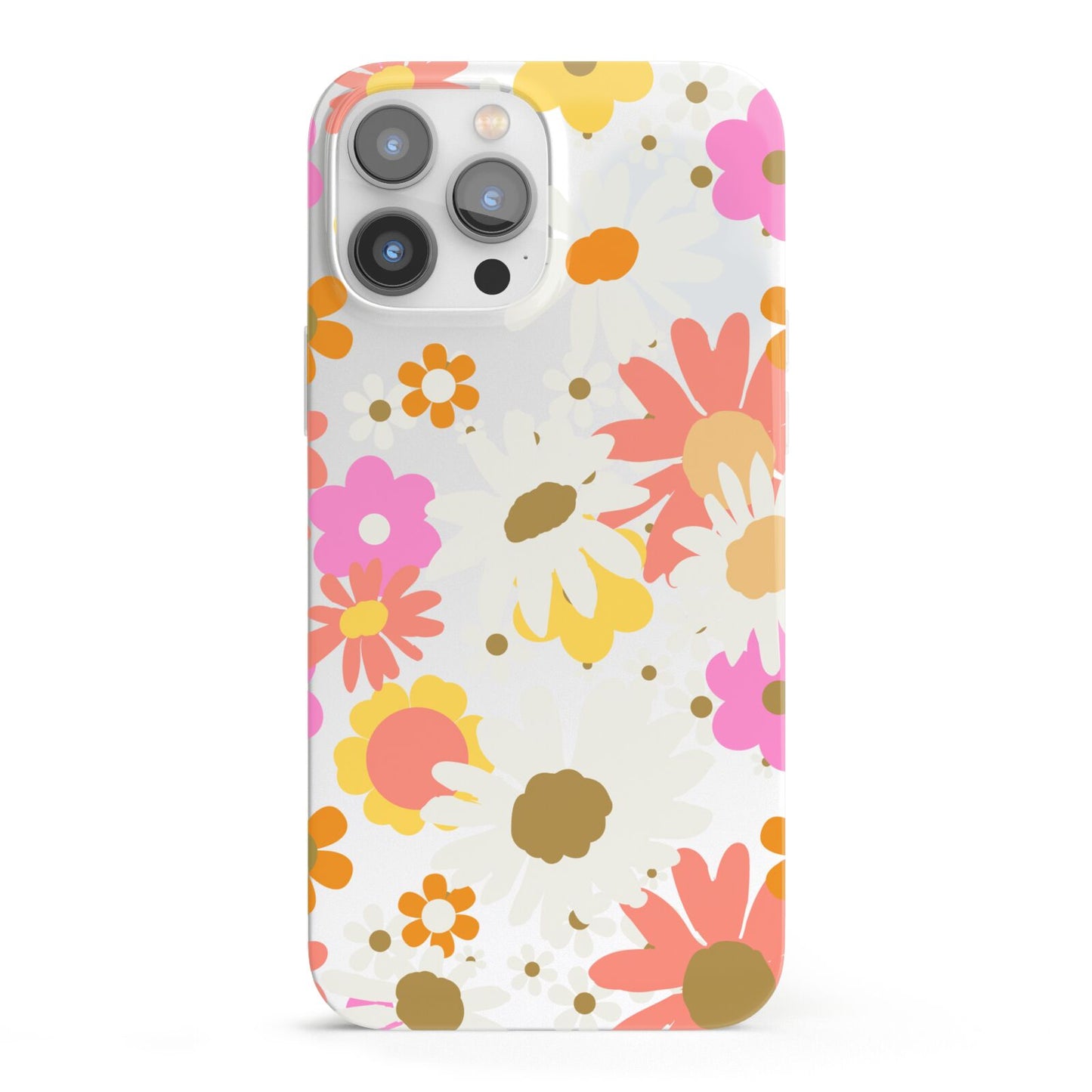 Seventies Floral iPhone 13 Pro Max Full Wrap 3D Snap Case
