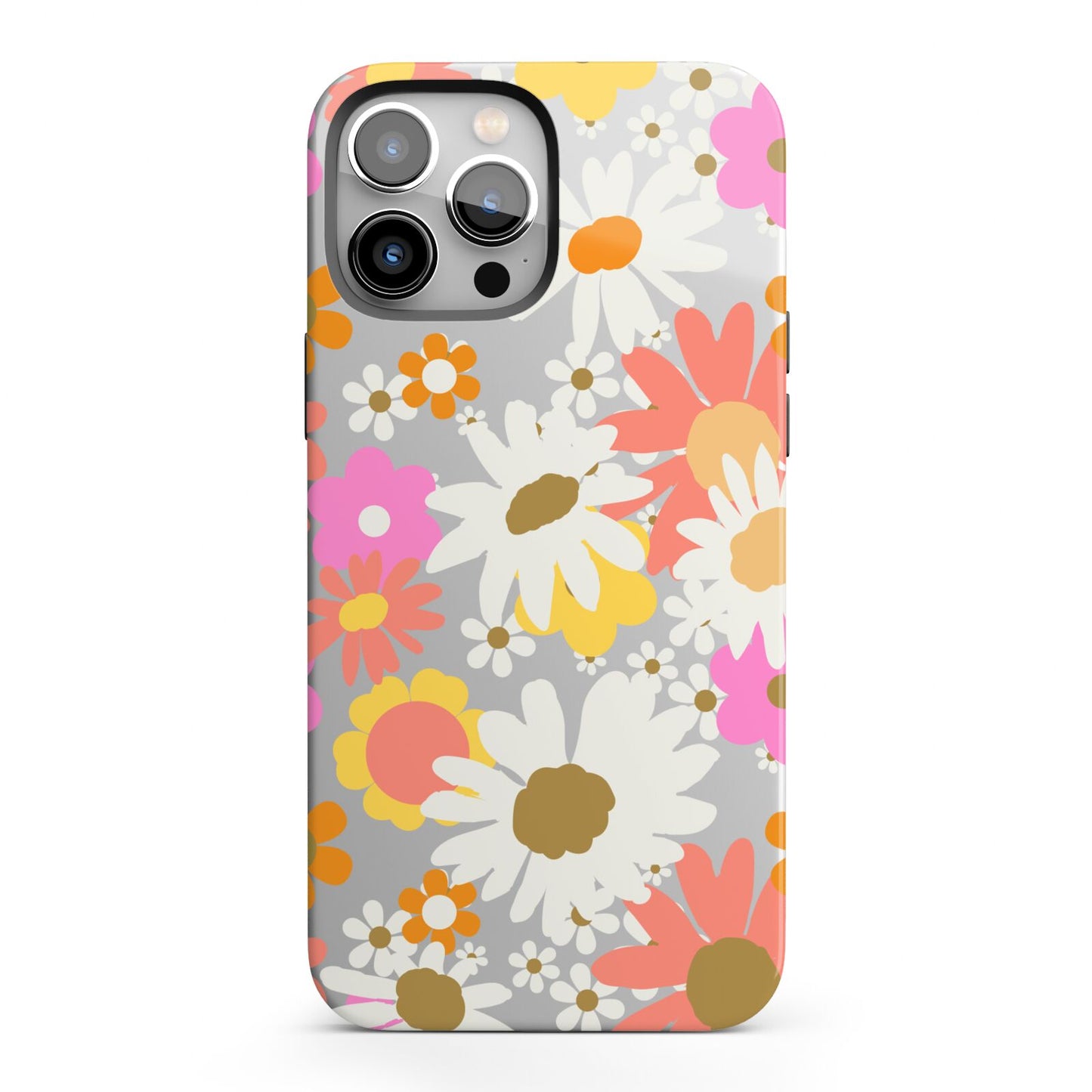 Seventies Floral iPhone 13 Pro Max Full Wrap 3D Tough Case