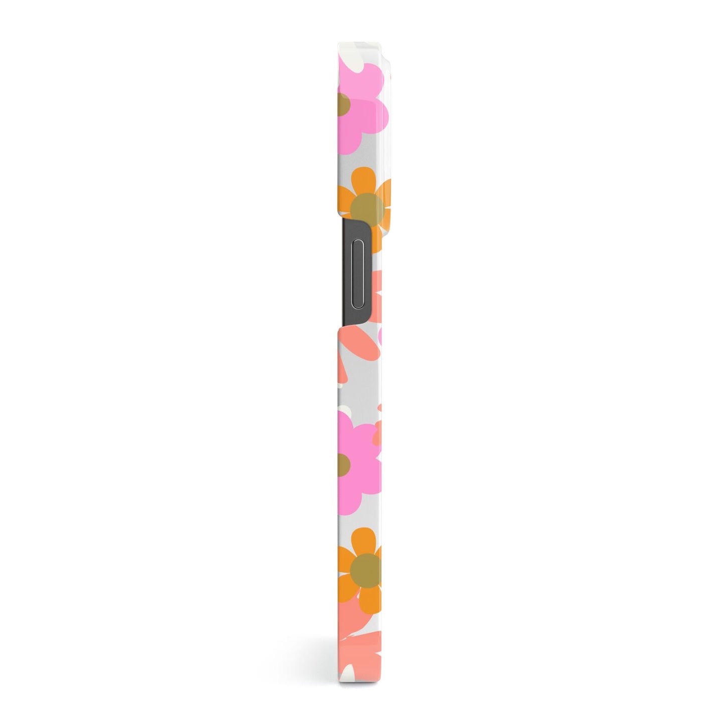 Seventies Floral iPhone 13 Pro Side Image 3D Snap Case