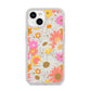 Seventies Floral iPhone 14 Glitter Tough Case Starlight