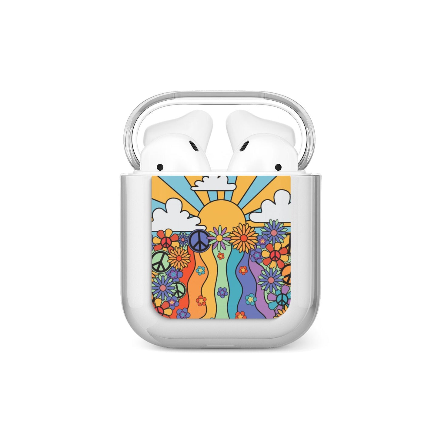 Seventies Groovy Retro AirPods Case