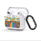 Seventies Groovy Retro AirPods Clear Case 3rd Gen Side Image