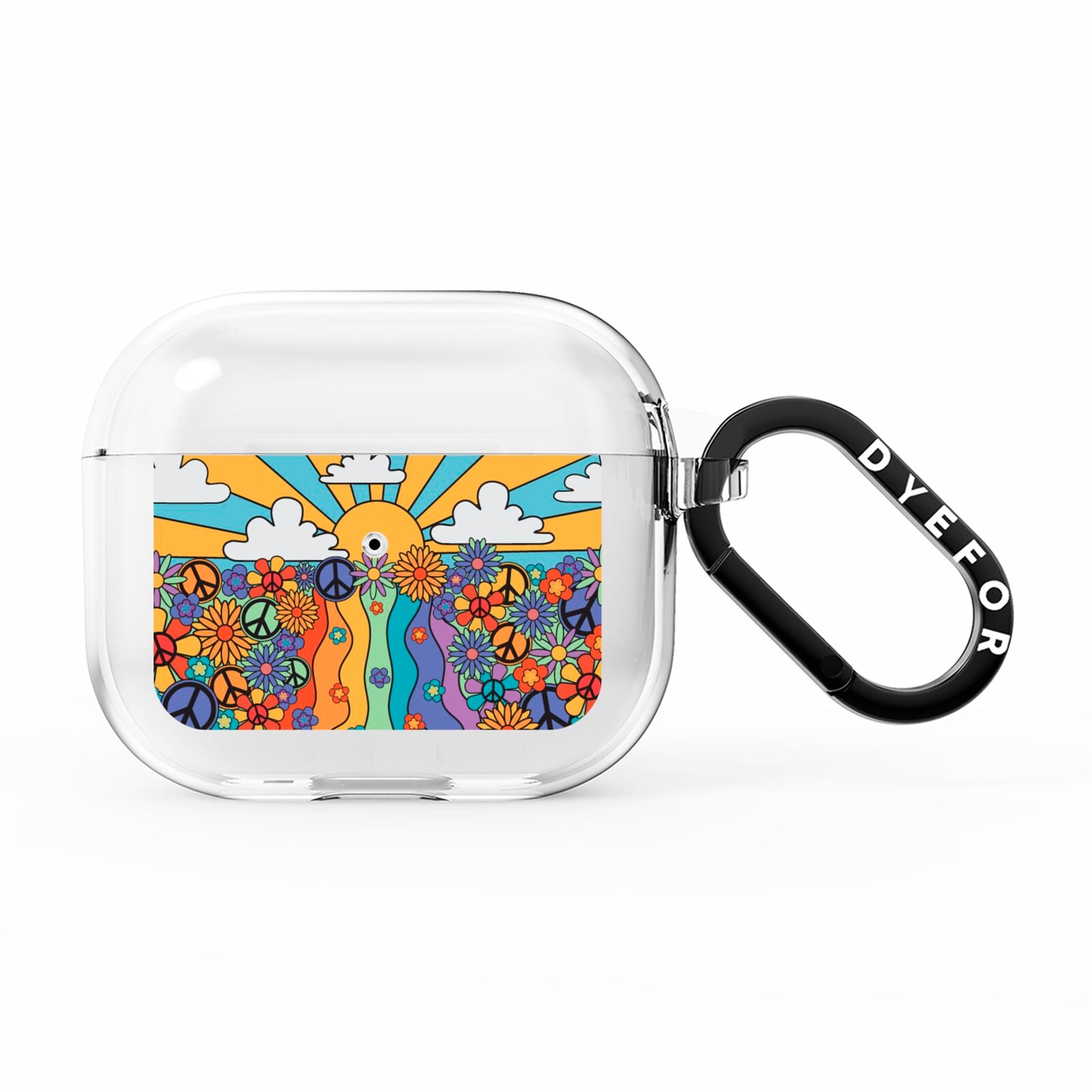 Seventies Groovy Retro AirPods Clear Case 3rd Gen