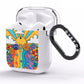 Seventies Groovy Retro AirPods Clear Case Side Image