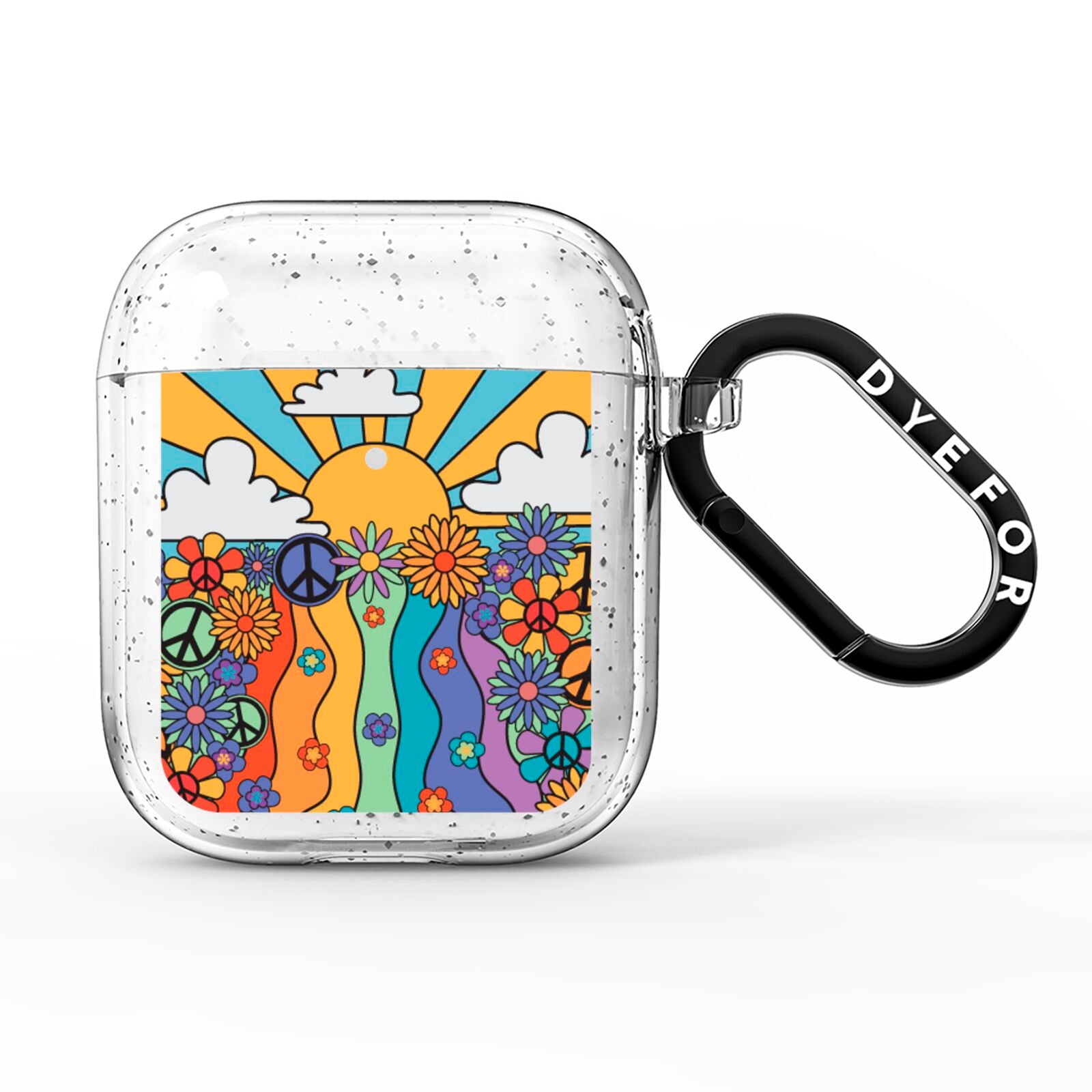 Seventies Groovy Retro AirPods Glitter Case