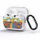 Seventies Groovy Retro AirPods Pro Clear Case Side Image