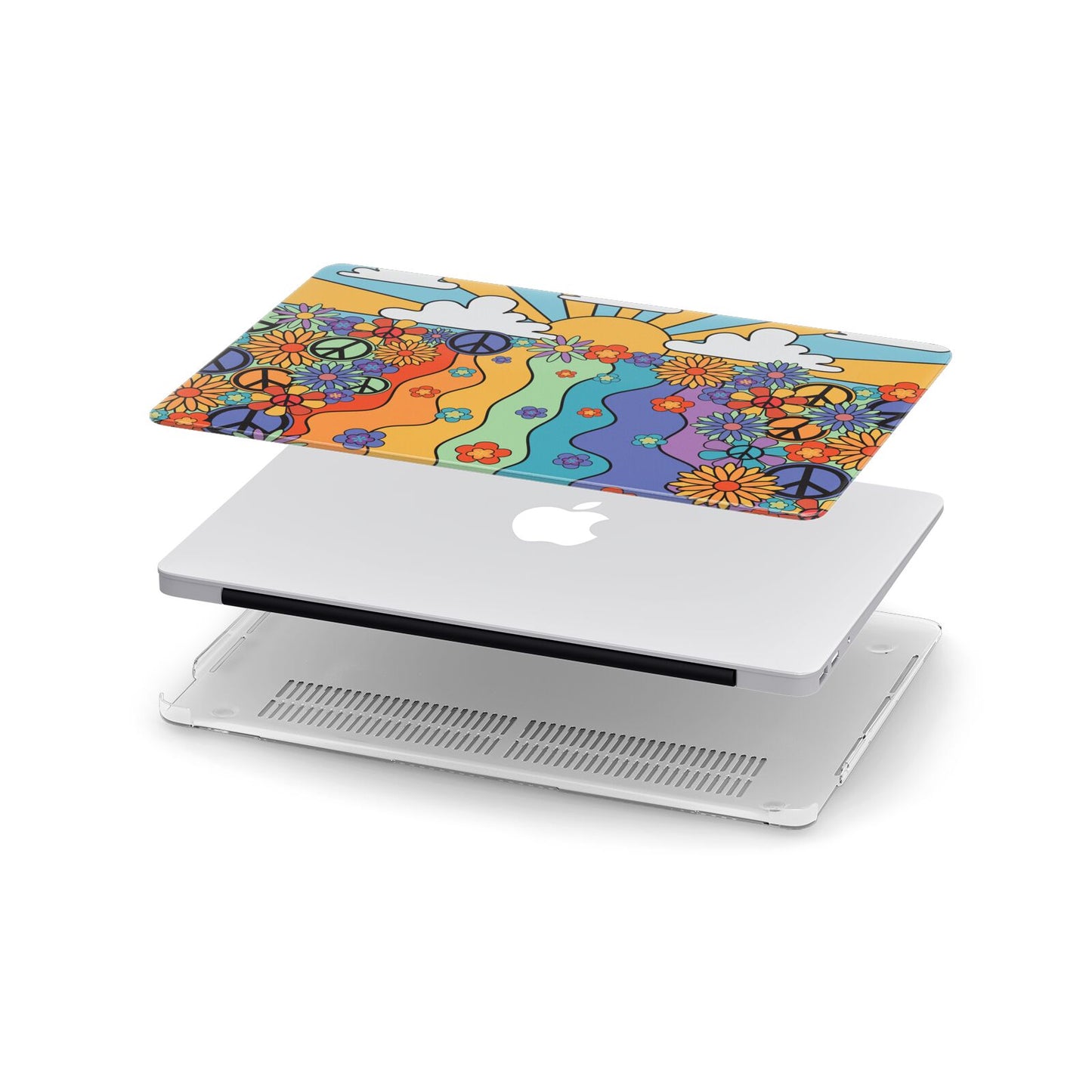 Seventies Groovy Retro Apple MacBook Case in Detail