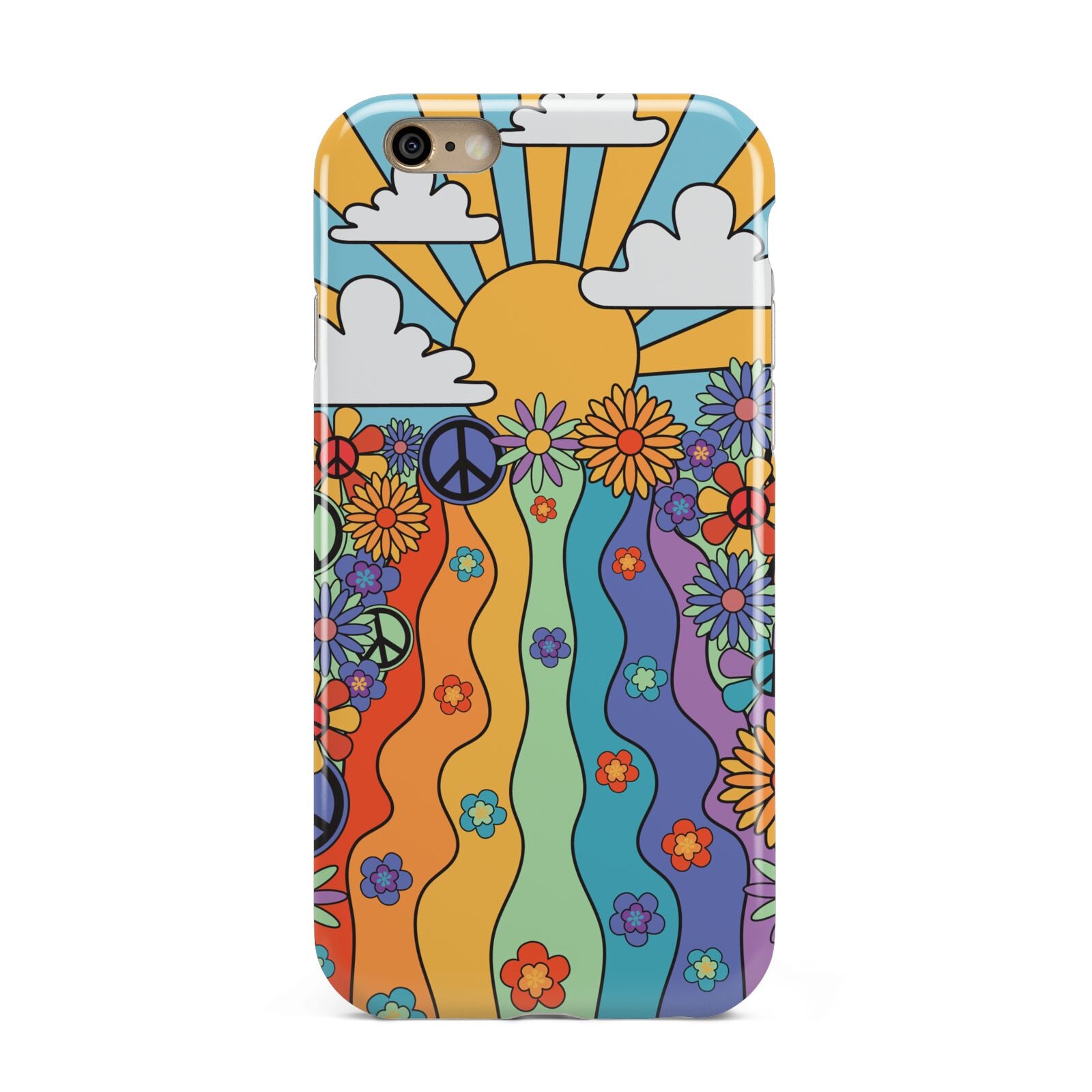 Seventies Groovy Retro Apple iPhone 6 3D Tough Case