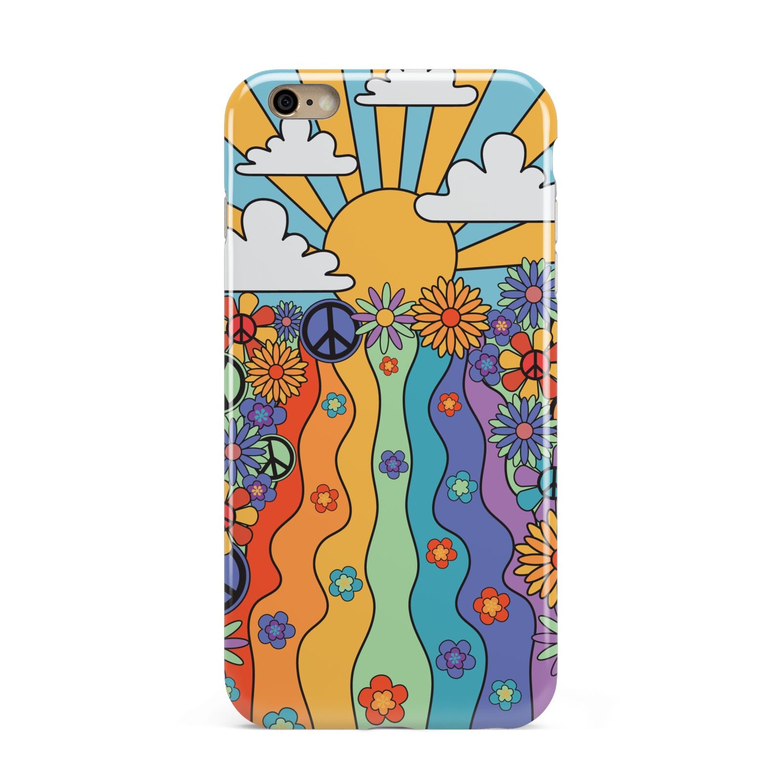 Seventies Groovy Retro Apple iPhone 6 Plus 3D Tough Case