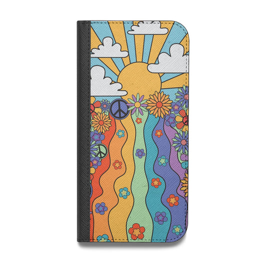 Seventies Groovy Retro Vegan Leather Flip Samsung Case