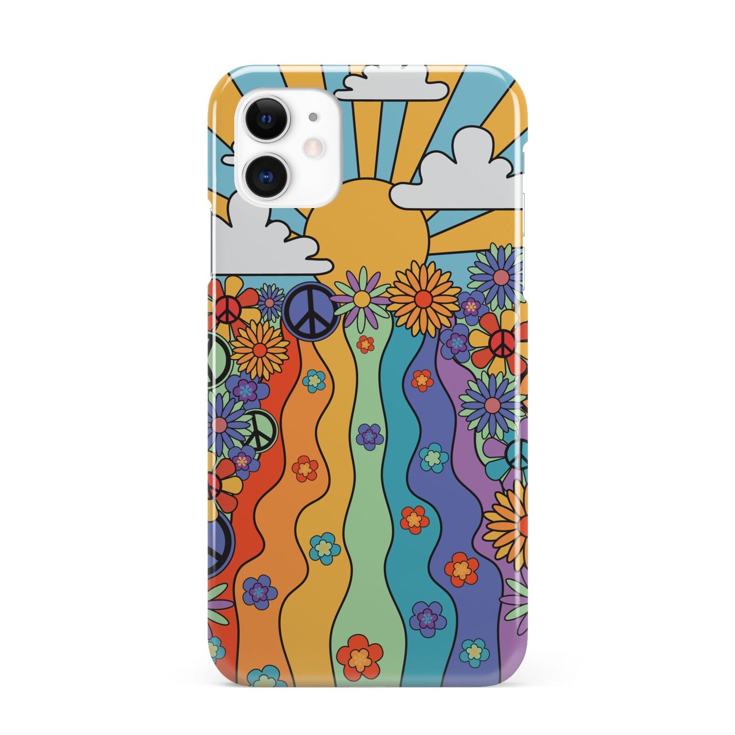 Seventies Groovy Retro iPhone 11 3D Snap Case