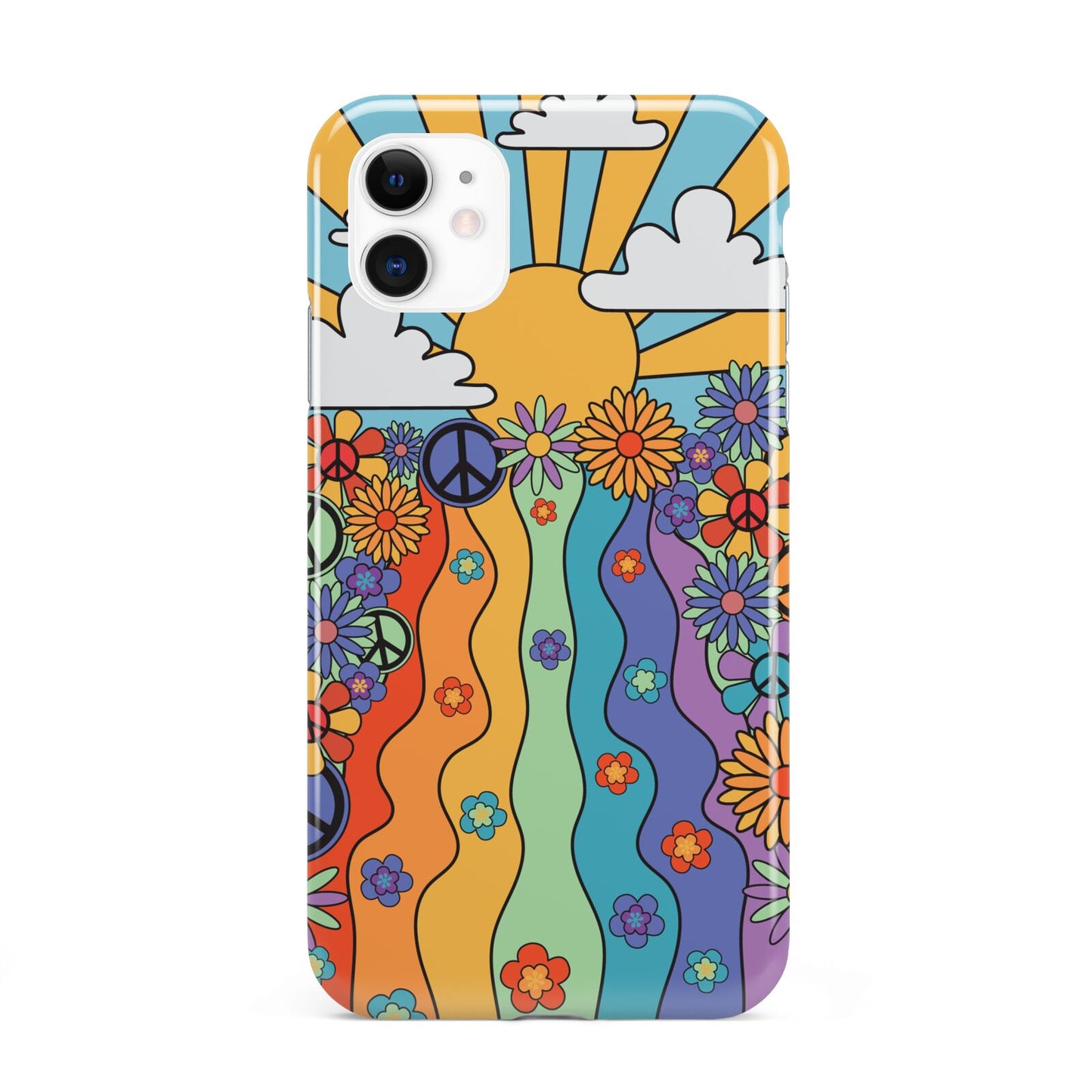 Seventies Groovy Retro iPhone 11 3D Tough Case