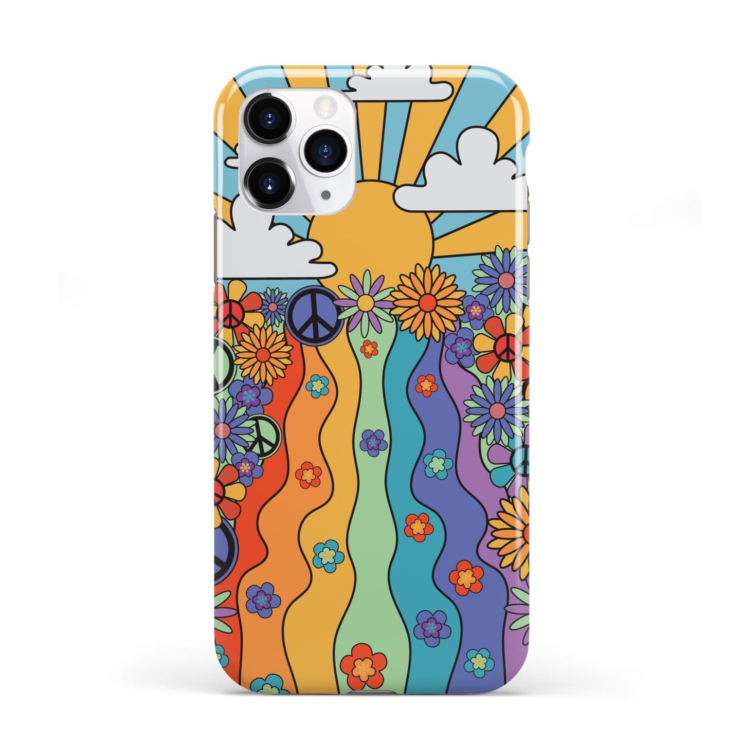Seventies Groovy Retro iPhone 11 Pro 3D Tough Case