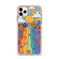 Seventies Groovy Retro iPhone 11 Pro Max Impact Pink Edge Case