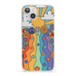 Seventies Groovy Retro iPhone 13 Clear Bumper Case