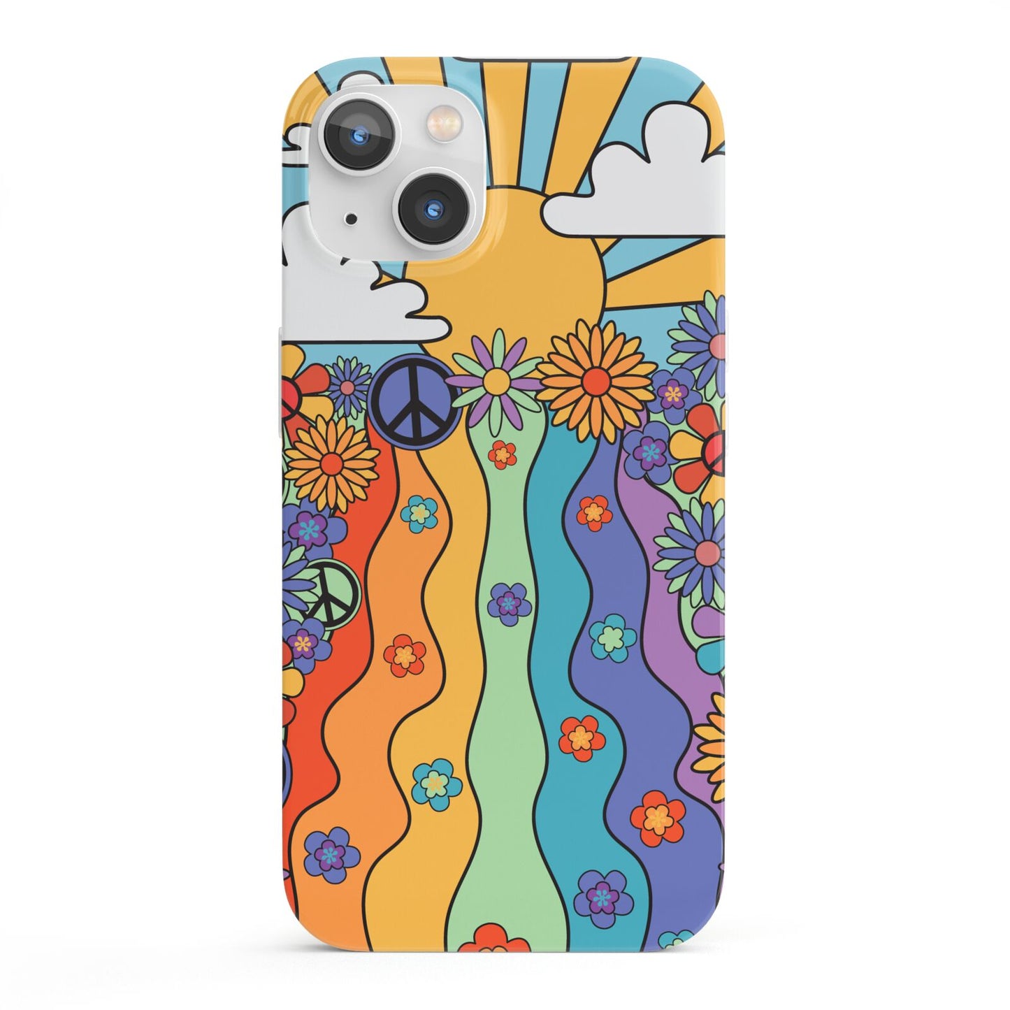 Seventies Groovy Retro iPhone 13 Full Wrap 3D Snap Case