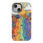 Seventies Groovy Retro iPhone 13 Mini Full Wrap 3D Tough Case