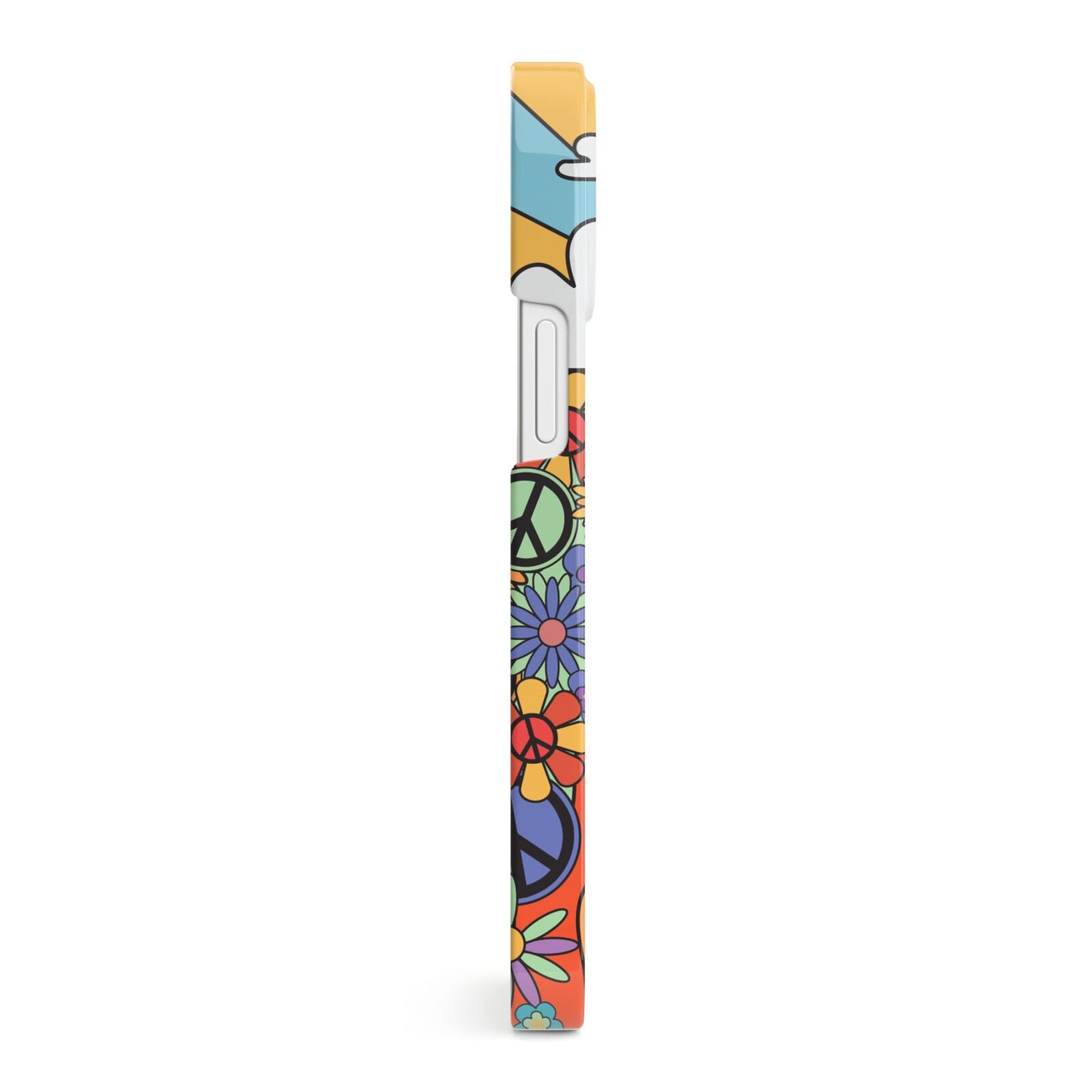 Seventies Groovy Retro iPhone 13 Mini Side Image 3D Snap Case