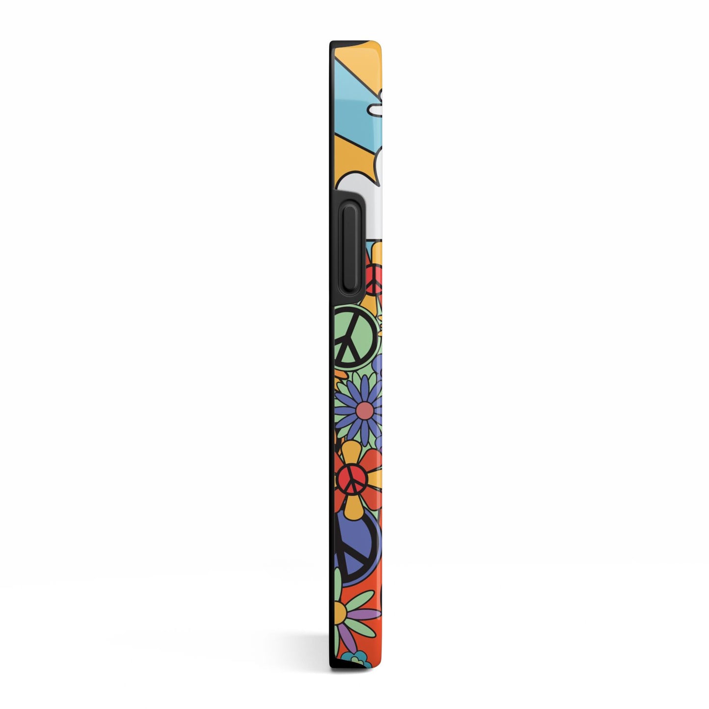 Seventies Groovy Retro iPhone 13 Mini Side Image 3D Tough Case