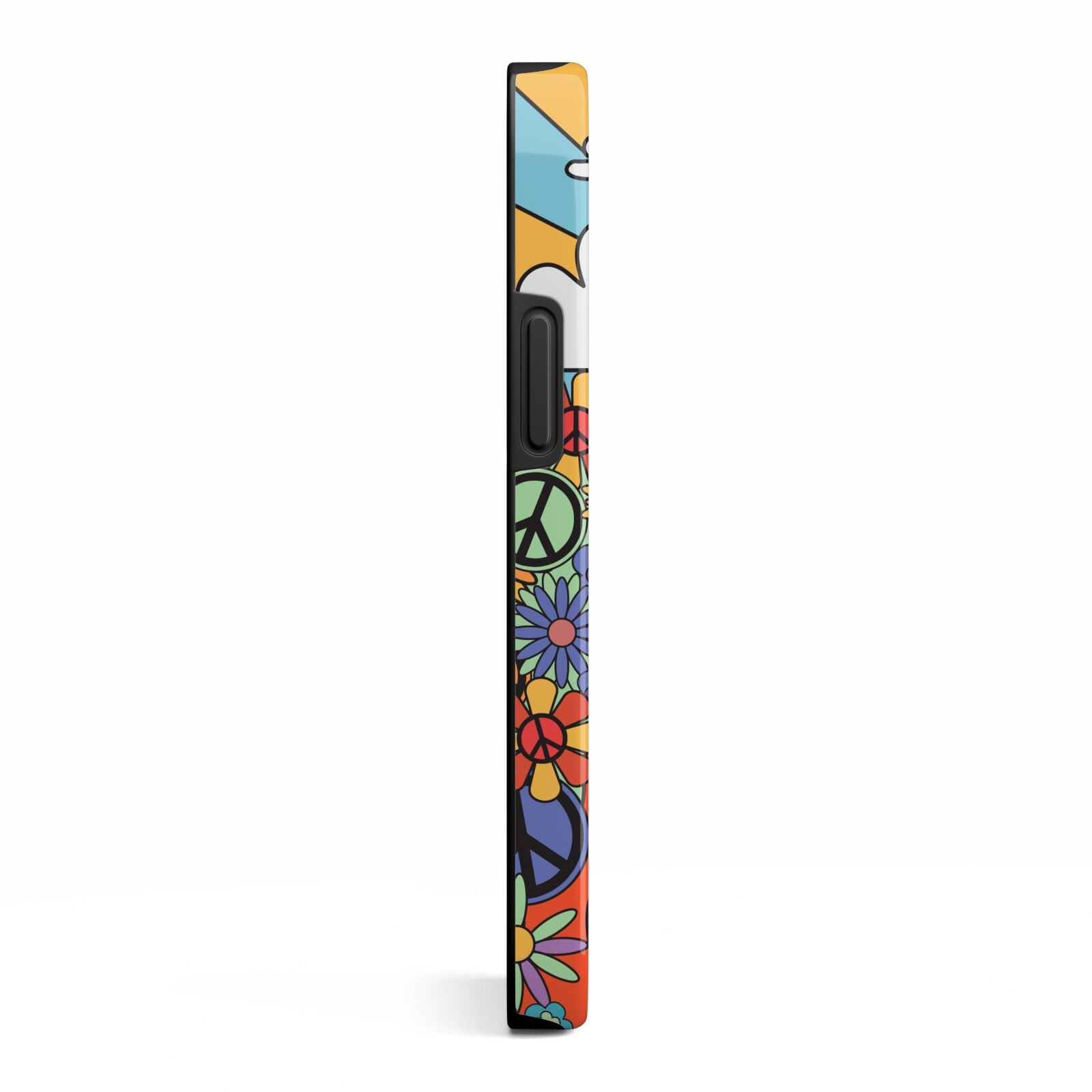 Seventies Groovy Retro iPhone 13 Mini Side Image 3D Tough Case