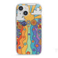 Seventies Groovy Retro iPhone 13 Mini TPU Impact Case with White Edges