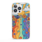 Seventies Groovy Retro iPhone 13 Pro Clear Bumper Case