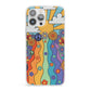 Seventies Groovy Retro iPhone 13 Pro Max Clear Bumper Case