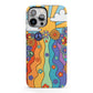 Seventies Groovy Retro iPhone 13 Pro Max Full Wrap 3D Tough Case