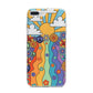 Seventies Groovy Retro iPhone 7 Plus Bumper Case on Silver iPhone