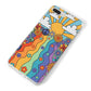 Seventies Groovy Retro iPhone 8 Plus Bumper Case on Silver iPhone Alternative Image