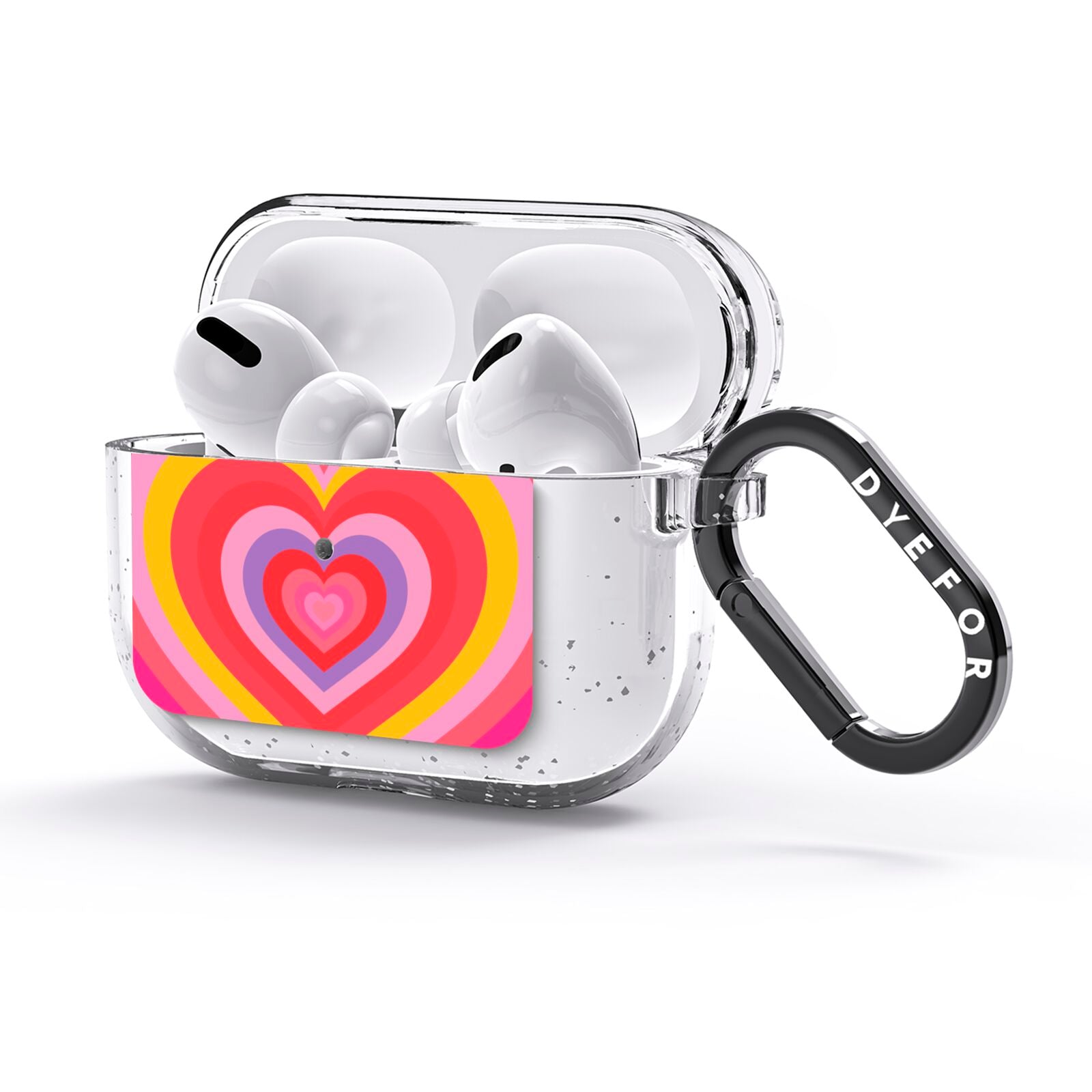 Seventies Heart AirPods Glitter Case 3rd Gen Side Image