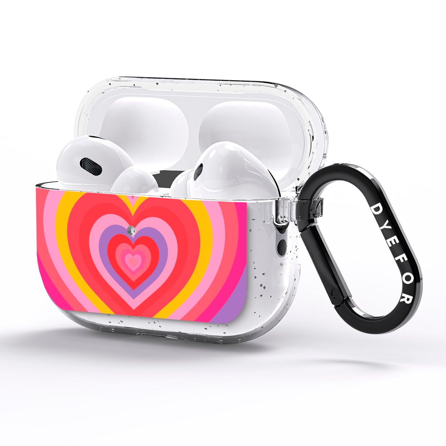 Seventies Heart AirPods Pro Glitter Case Side Image