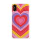 Seventies Heart Apple iPhone XS 3D Snap Case