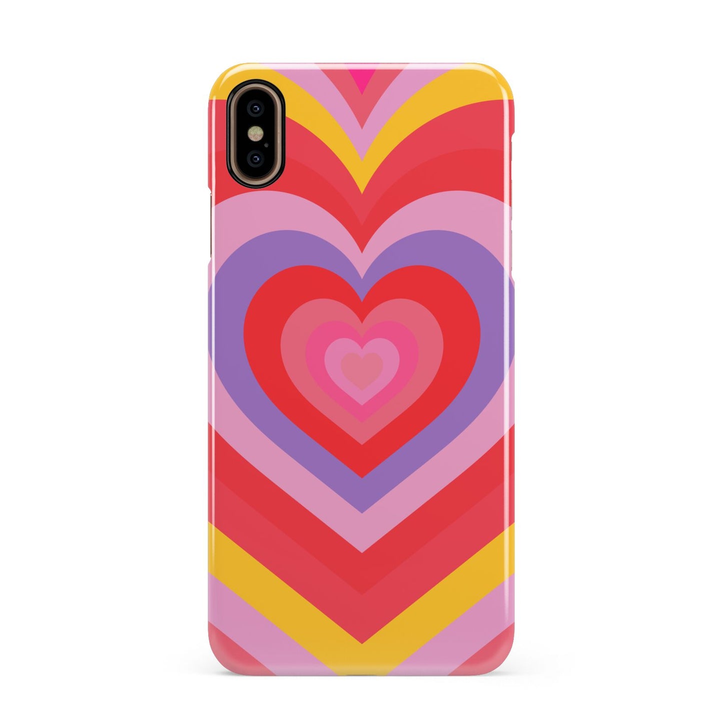 Seventies Heart Apple iPhone Xs Max 3D Snap Case