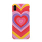 Seventies Heart Apple iPhone Xs Max 3D Tough Case