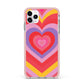 Seventies Heart iPhone 11 Pro Max Impact Pink Edge Case