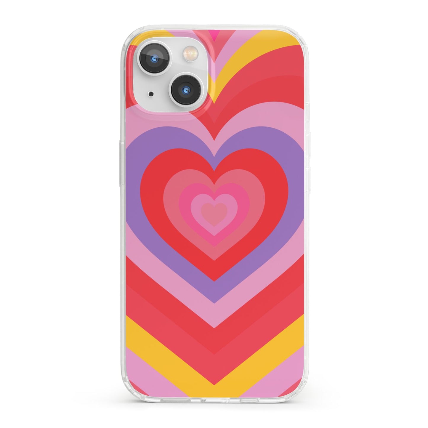 Seventies Heart iPhone 13 Clear Bumper Case