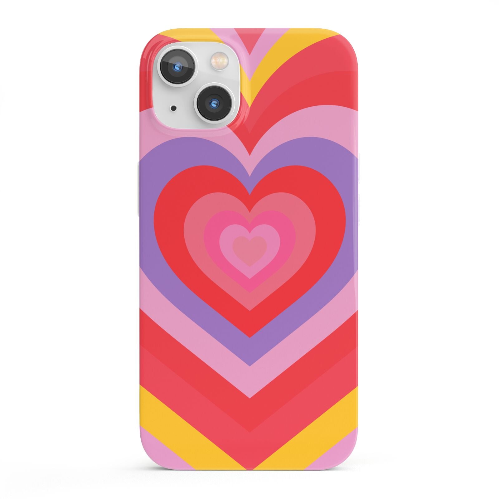 Seventies Heart iPhone 13 Full Wrap 3D Snap Case