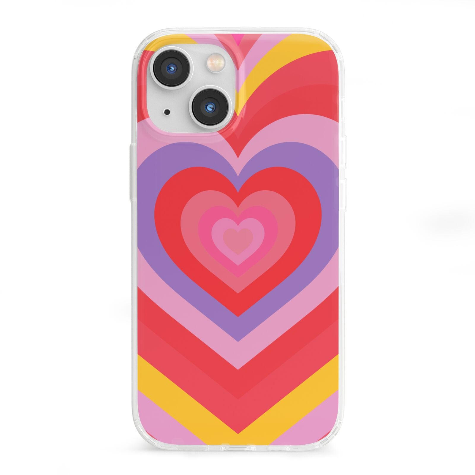 Seventies Heart iPhone 13 Mini Clear Bumper Case