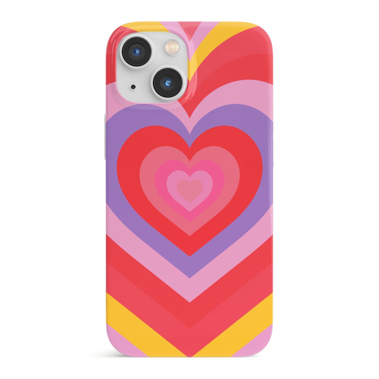 Seventies Heart iPhone 13 Mini Full Wrap 3D Snap Case
